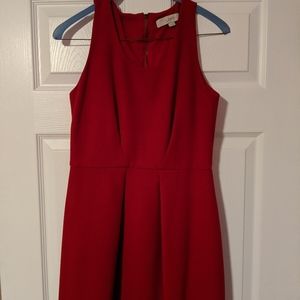 Loft Red Dress Size 2